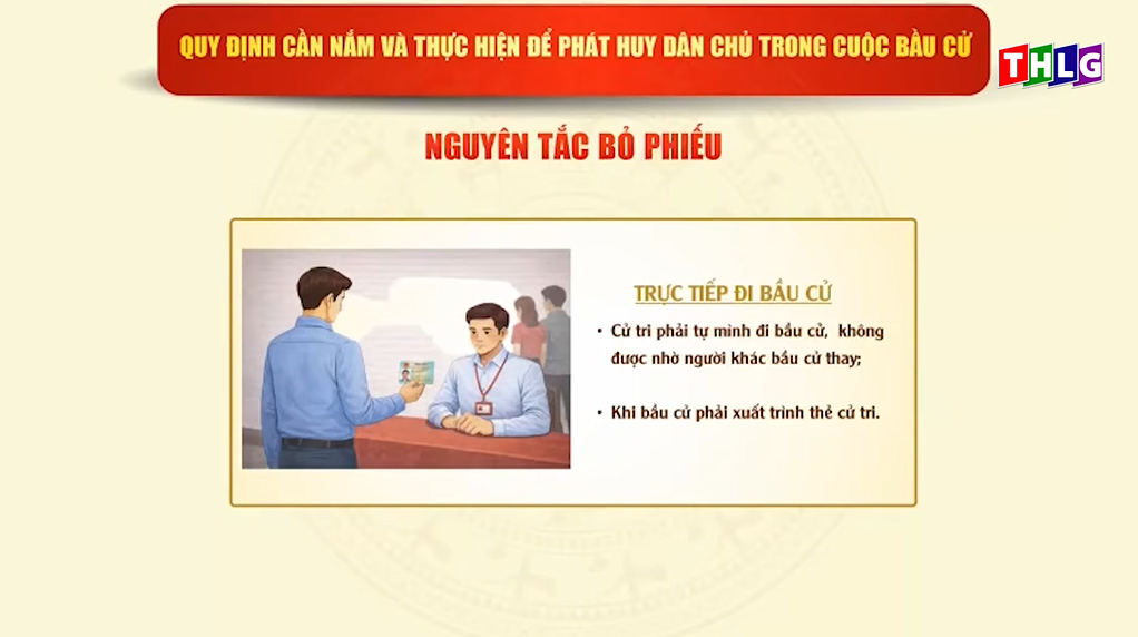 NGUYÊN TẮC BỎ PHIẾU TRONG BẦU CỬ